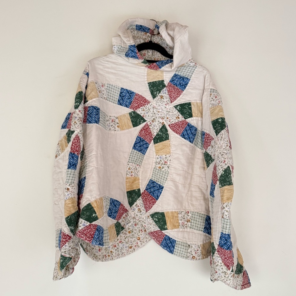 Hand made quilt hoodie